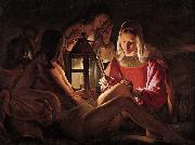 Georges de La Tour Saint Sebastian Tended by Irene oil painting artist